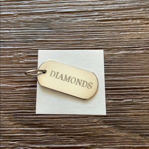 Stella & Dot ID Tag “DIAMONDS” - sterling silver